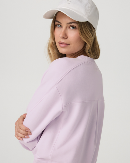 Vuori Sedona Seams Crew Women's Lilac Breeze Sweatshirt