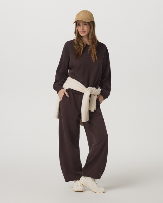 Vuori Sedona Seams Crew Women's French Roast Sweatshirt