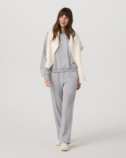 Vuori Sedona Seams Crew Women's Light Heather Grey Sweatshirt