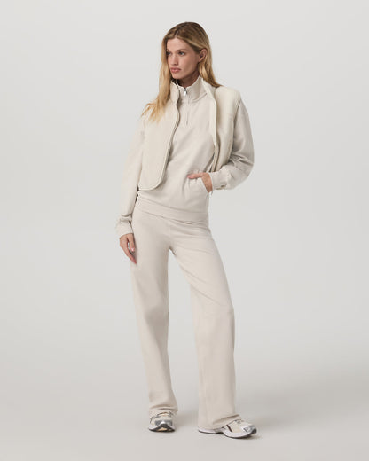 Vuori Granite Half Zip Women's Oatmeal Heather Sweatshirt