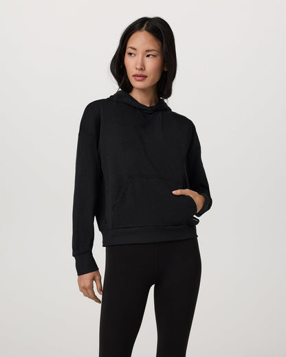 Vuori Halo Pullover Hoodie Women's Black Heather Hoodie