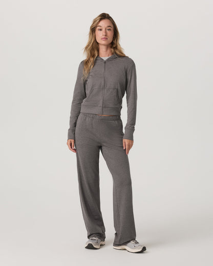 Vuori Halo Mini FZ Hoodie Women's Chia Heather Hoodie