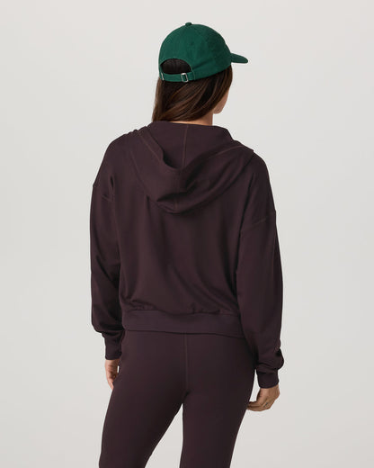 Vuori Halo Full Zip Hoodie Women's Raisin Hoodie