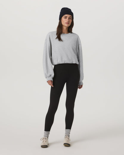 Vuori Sedona Bubble Crew Women's Light Heather Grey Crewneck