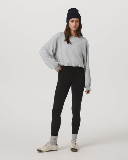 Vuori Sedona Bubble Crew Women's Light Heather Grey Crewneck