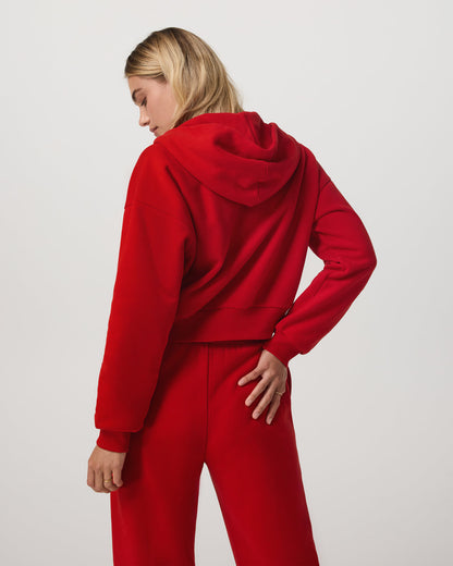 Vuori Restore Mini Full Zip Hoodie Women's Cherry Jacket