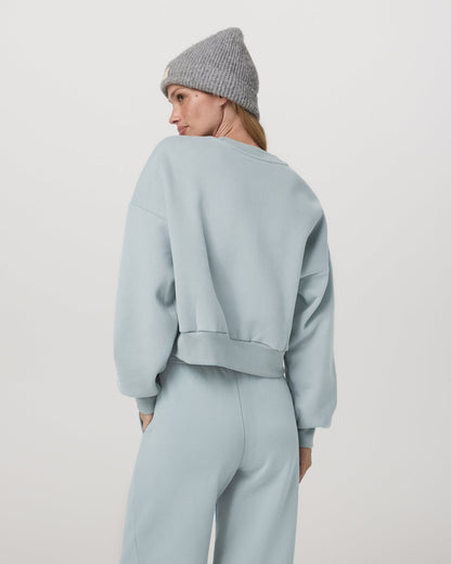 Vuori Restore Mini Crew Women's Blue Haze Crewneck