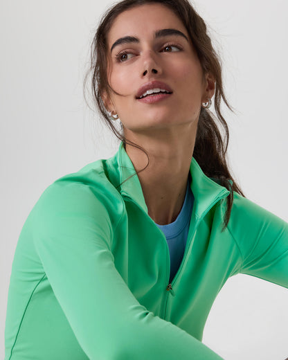 Vuori Studio Half Zip Women's Ligh Bergamot Workout Jacket