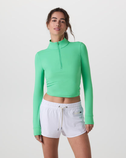 Vuori Studio Half Zip Women's Ligh Bergamot Workout Jacket