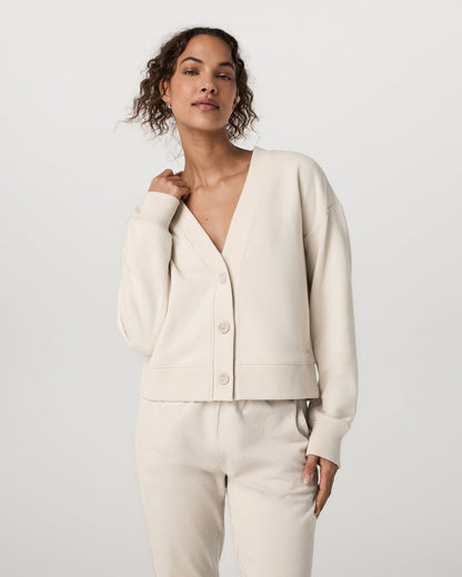 Vuori Sedona Cardigan Women's Bone Button-Down Sweater