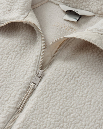 Vuori Alpine Jacket Women's Cozy Fleece Jacket in Bone