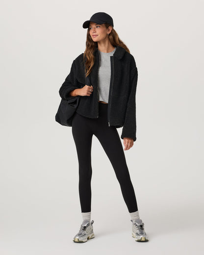 Vuori Lou Full Zip Jacket Women's Black Fleece Jacket