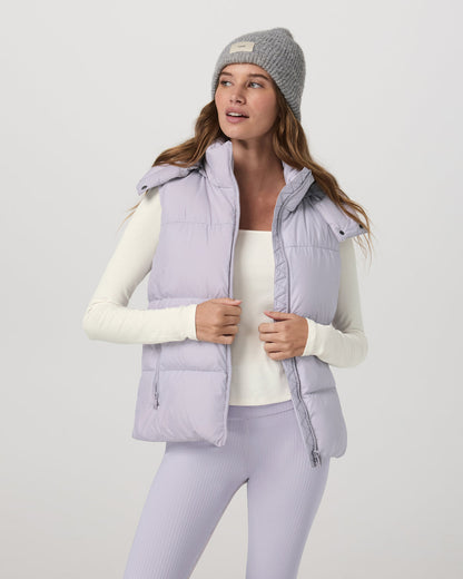Vuori Alta Down Vest Women's Lavender Ice Sleeveless Vest