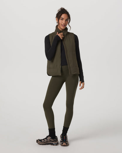 Vuori Canyon Insulated Vest Women's Olive Lightweight Vest