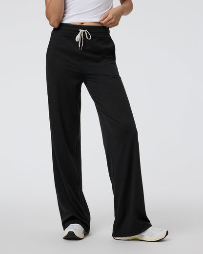 Vuori Halo Essential Wideleg Black Heather Pants