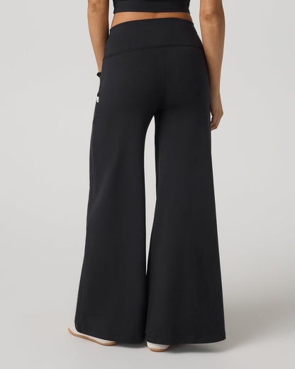 Vuori Halo Easy Wideleg Pant - Long Women's Solid Black Pants