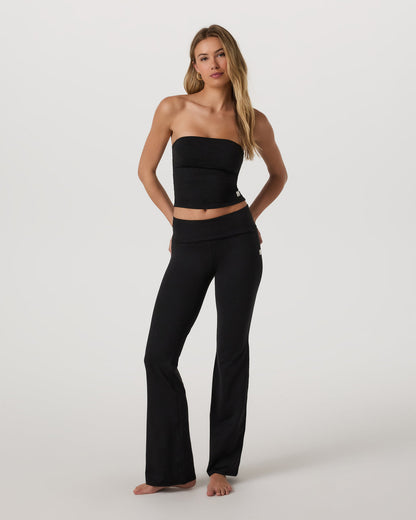 Vuori Halo Foldover Pant Black Heather