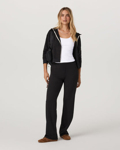 Vuori Halo Straight Leg - Long Women's Solid Black Pants