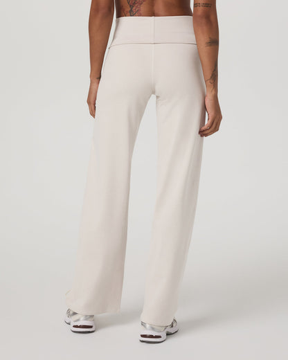 Vuori Granite Foldover Straight Leg Women's Oatmeal Heather Pant