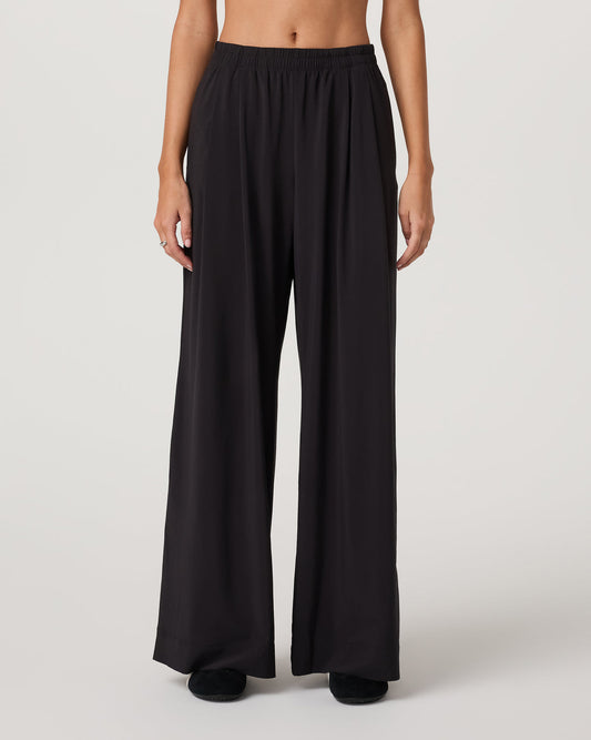 Vuori Villa Vibes Wideleg Women's Black Ultra-Wide Leg Pants
