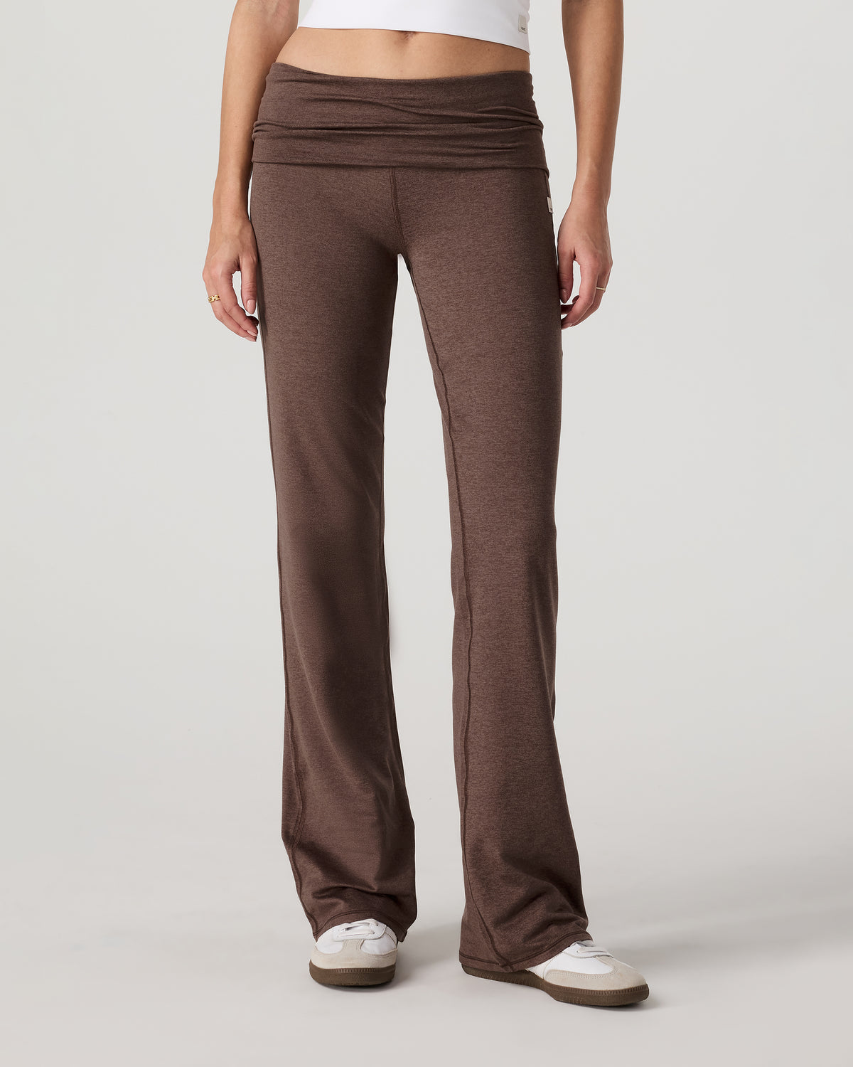 Vuori Halo Foldover Pant Chocolate Milk Heather