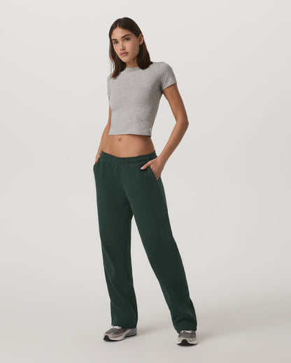 Vuori Women's Restore Straight Leg Sweatpant - Long Evergreen