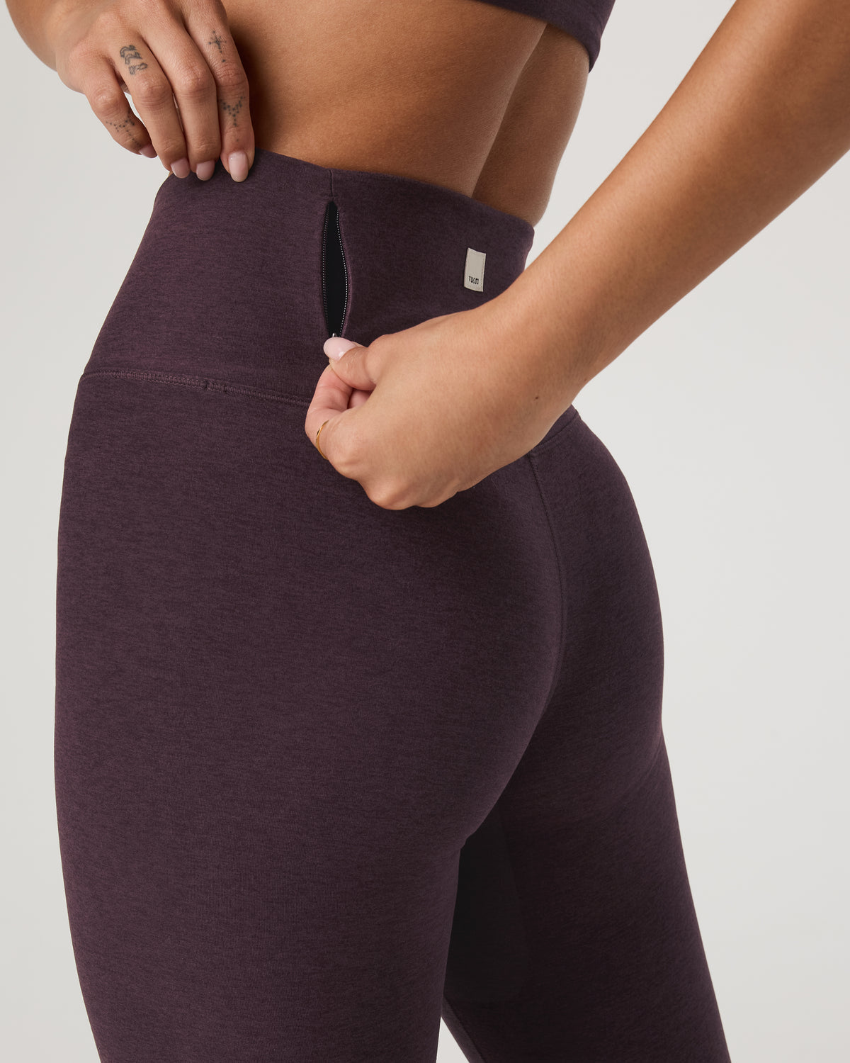 Vuori Clean Elevation Legging Women's Raisin Heather Legging