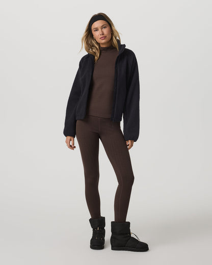 Vuori Women's Textured Chilled Out Legging Java Houndstooth