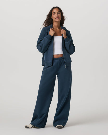 Vuori Restore Ultra Wideleg Sweatpant Women's Ocean Blue Pants