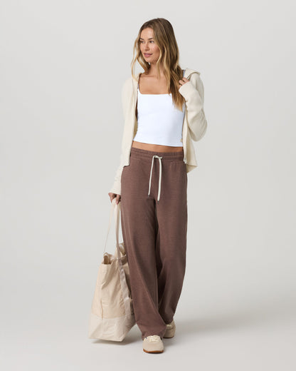 Vuori Halo Essential Wideleg Pant Women's Sable Heather Pant