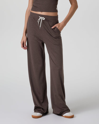 Vuori Halo Essential Wideleg Pant - Short Java Heather