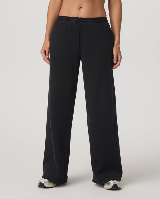 Vuori Women's Restore Ultra Wideleg Sweatpant Washed Black