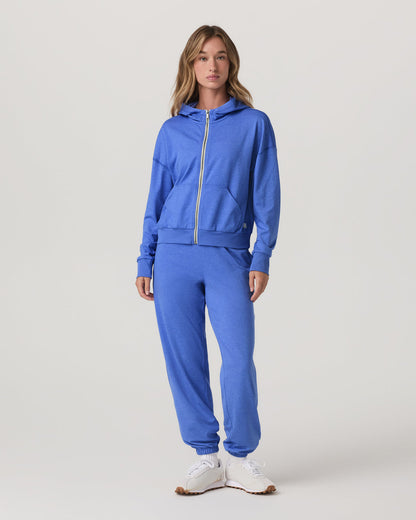 Vuori Halo Modern Sweatpant Women's Bright Iris Heather Pants