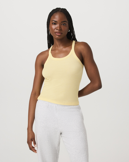 Vuori Cove Layering Tank Women's Lemon Snap Heather Tank Top