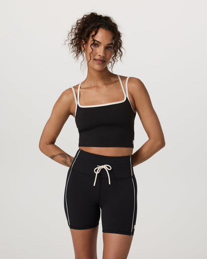 Vuori Daily Layered Tank Women's Black Performance Top