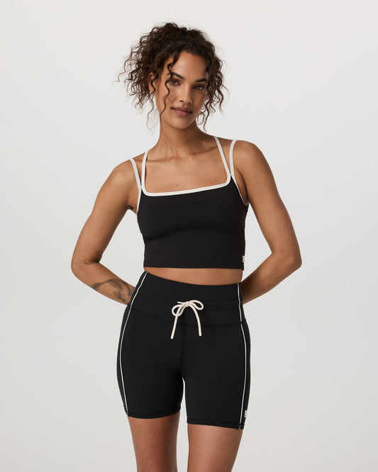 Vuori Daily Layered Tank Women's Black Performance Top