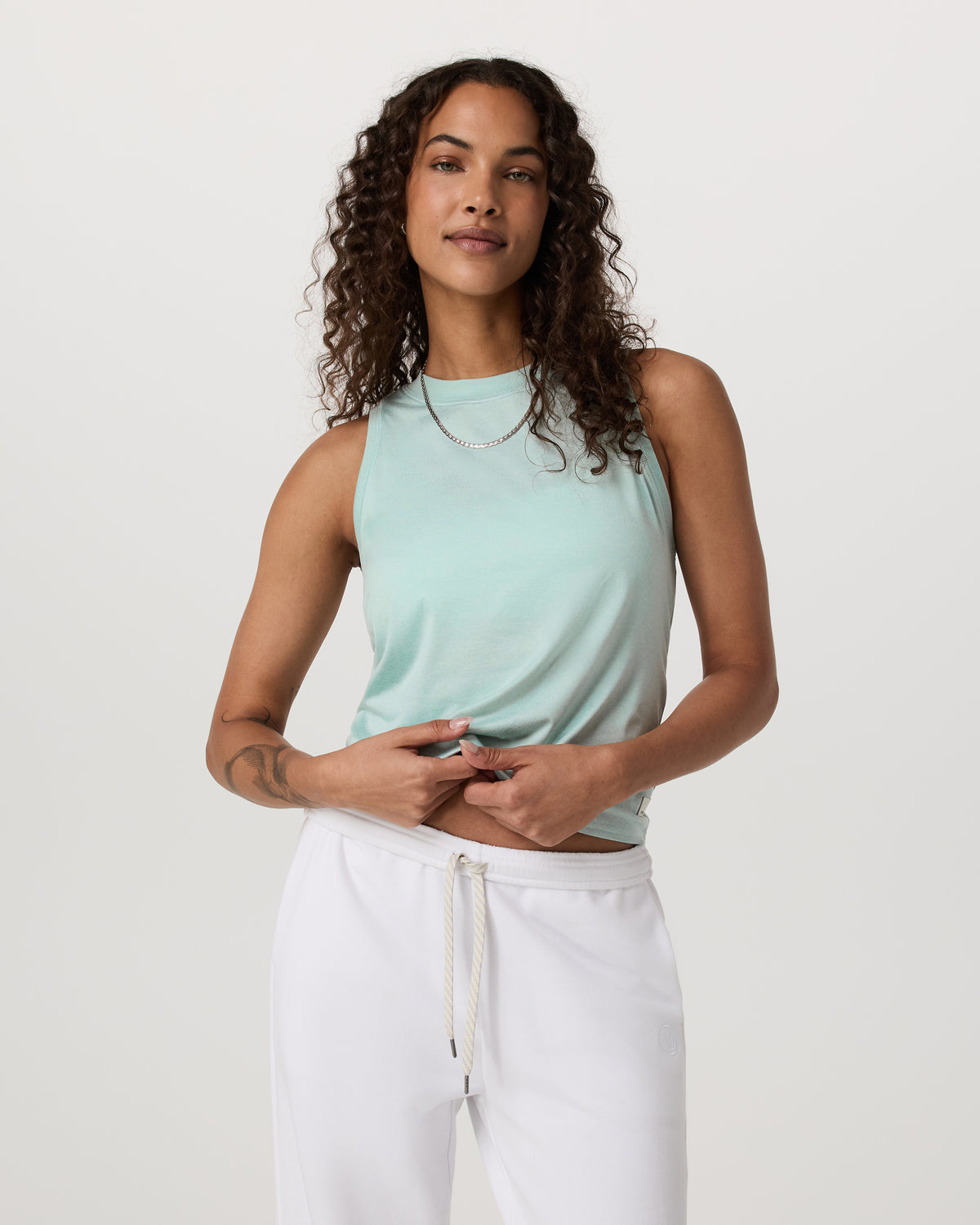Vuori Energy Top Women's Spearmint Heather Tank Top
