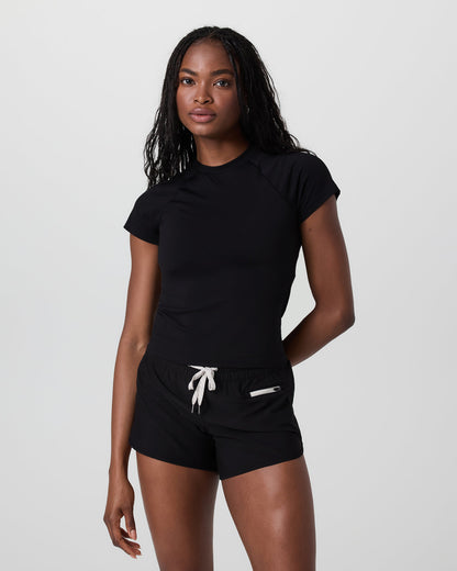 Vuori Short Sleeve Seamless Surge Tee Black