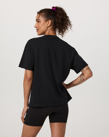 Vuori Short Sleeve Heavyweight Oversized Cotton Tee Black
