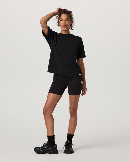 Vuori Short Sleeve Heavyweight Oversized Cotton Tee Black