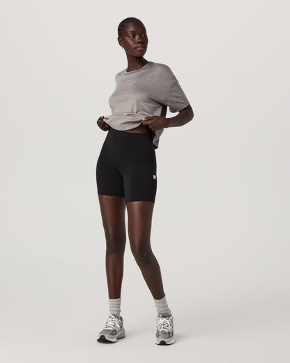 Vuori Energy Tee Women's Heather Grey Oversized Tee