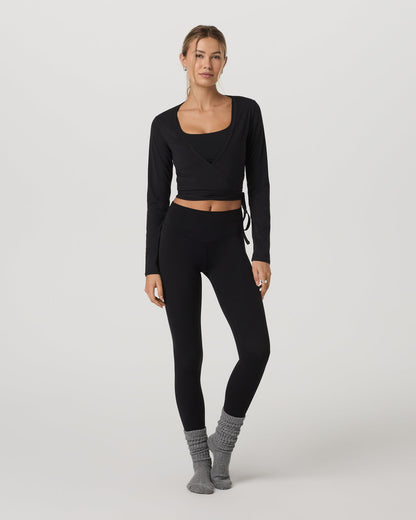 Vuori Vuori AllTheForm™ Wrap Top Women's Black Wrap Top