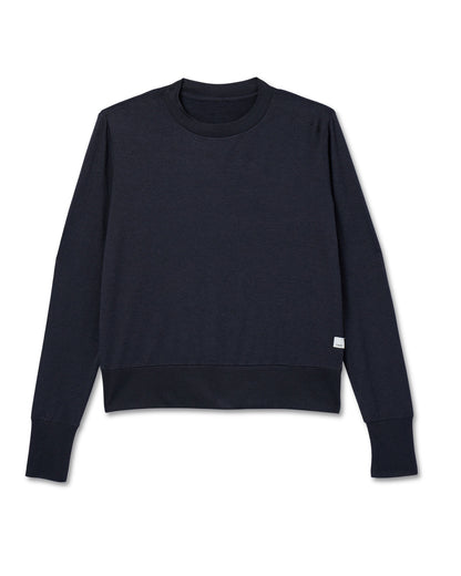 Vuori Daydream Crew Lightweight Black Long Sleeve Shirt