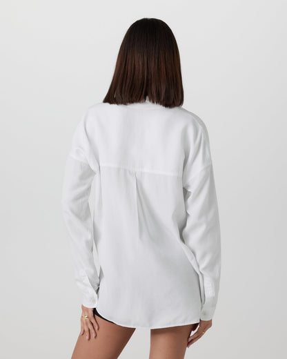 Vuori Trestles Twill Button Up White