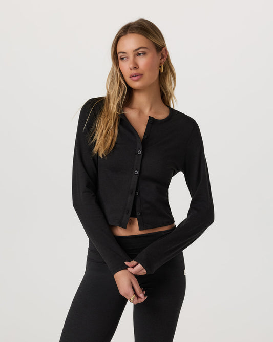 Vuori Halo Cardigan 2.0 Black Heather