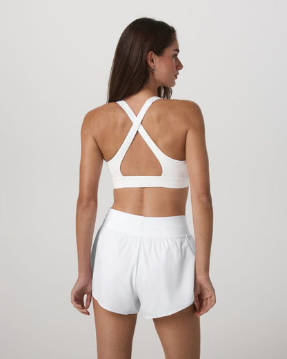 Vuori Daily Form Bra Women's White Racerback Sports Bra