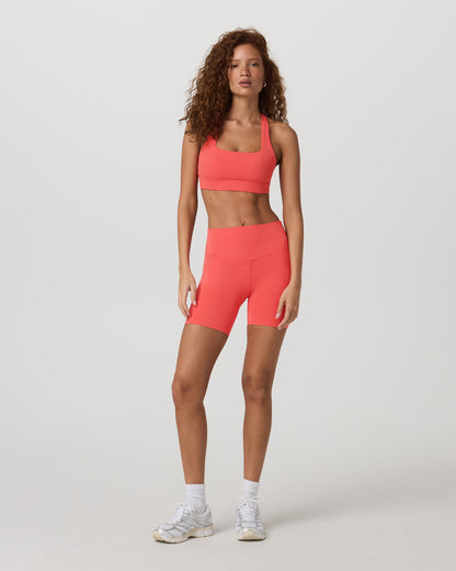 Vuori Daily Form Bra Women's Bright Coral Sports Bra