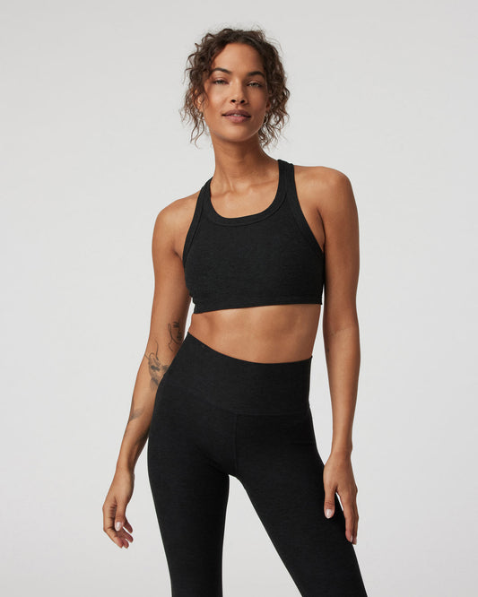 Vuori Elevation Racer Bra Black Racerback Sports Bra