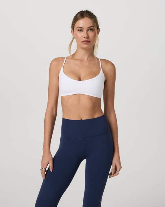 Vuori Vuori AllTheFeels™ Strappy Back Bra Women's White Sports Bra
