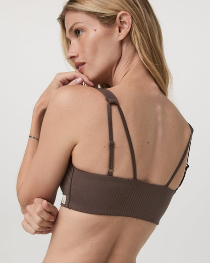 Vuori Inversion Rib Bra Women's Java Sports Bra